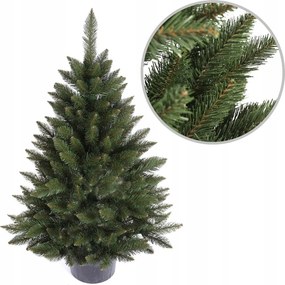 Mesterséges karácsonyfa élő cserépben Alaszka lucfenyő 110 cm stabil