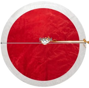 Karácsonyfa alátét RED VELVET 90 cm, piros