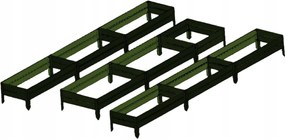 Magasított ágyás szett üvegházakhoz 300x400 zöld Ptf Lengyel