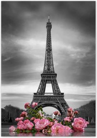 Poszterek 70x100 Virágok az Eiffel-toronynál