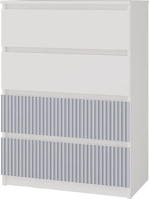 MIX M4 ARTEO komód, 70x97x40 cm, fehér-kék