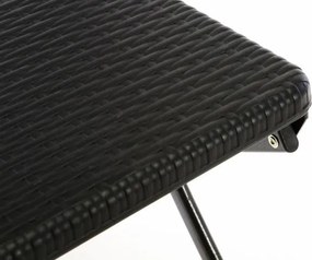 GARTHEN Kerti összecsukható szék 2 db fekete