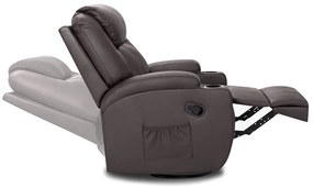 Masszázsfotel, barna