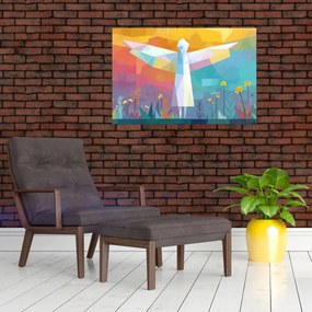 Kép - Virágok őrzője (90x60 cm)