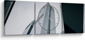 Kép - Felhőkarcoló (órával) (90x30 cm)
