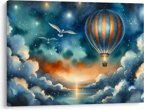 Kép - Repülés az éjjeli ég alatt (70x50 cm)