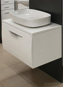 TMP MOON 80 cm fali fürdőszobabútor mosdó nélkül - TOP COUNTER mosdókhoz