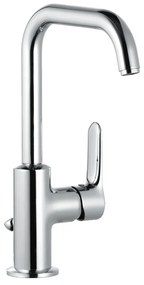 KLUDI Objekta mosdó csaptelep, egykaros, elfordítható kifolyóval, lefolygarn-val