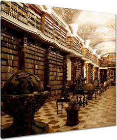 Vászonkép 80x80 Beltéri könyvtár motívum