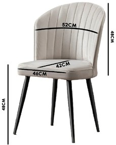 Rubi Cappuccino étkezőszék szett, 4 db, 4 db