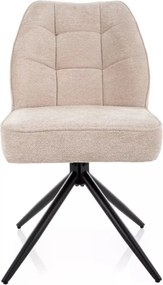 John Raven forgatható étkezőszék sötétbézs/fekete