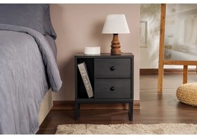 Éjjeliszekrény GLIMMER 50x45,2 cm fekete