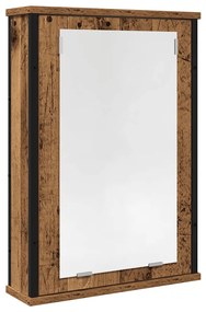 antik fa szerelt fa fürdőszobai tükör 42 x 12 x 60 cm