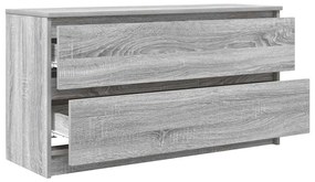 szürke sonoma színű szerelt fa TV-szekrény 100x35x54 cm