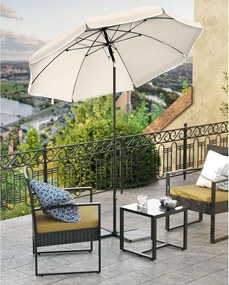 Napernyő, 1,6 m, UPF 50+, hordozható, dönthető, természetes