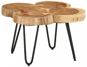 Tömör akácfa dohányzóasztal 4 rönkszelet 36 cm