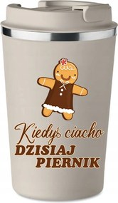 Prémium Termo Bögre bézs Régi Mézeskalács Születésnapi Ajándék KT_493_b