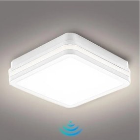 Brilagi - LED kültéri lámpa érzékelővel BENE LED/18W/230V 22x22 cm fehér IP54