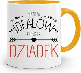 Sárga Bögre Nagypapa Napjára Nincsenek Tökéletesek fényképes nyomtatással