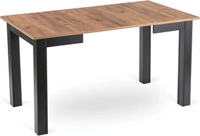 Kihúzható étkezőasztal 80–200 cm méretben, craft tölgy/fekete színben BEN