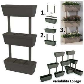 ARTPLAST Cserepek készlete öntözőrendszerrel