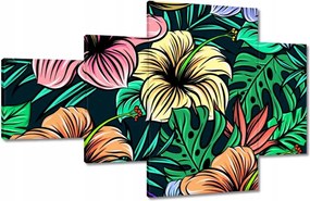 Vászonkép 130x80 Monstera Zöld levél