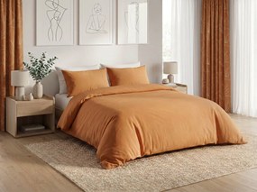 Pamut ágynemű CALMORA terrakotta Ágyneműhuzat mérete: 2 db 70 x 90 cm | 200 x 220 cm