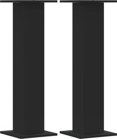 vidaXL 2 db fekete szerelt fa hangszóróállvány 30 x 30 x 95 cm