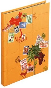 Album, bélyeggyűjtő, 22,5x30,5 cm, 8 lap, EXACOMPTA Globe Trotter, vegyes színek (EX25644E)
