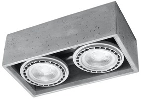 SOLLUX SL-0884 QUATRO Kocka Mennyezeti Lámpa Szürke GU10 IP20
