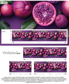 Wallplex konyhahátfal Passion Fruit (Méret: 60x120)