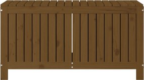 Mézbarna Tömör Fenyőfa Kerti Tárolóláda 115 X 49 X 60 Cm