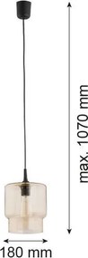 ARGON 3273 NEWA Modern Függesztett Lámpa Sárga E27 IP20