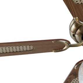 Mennyezeti ventilátor sárgaréz fa 107,5 cm húzókapcsolóval - Mistral Karel