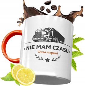 Narancssárga Bögre Kamionosoknak Ajándék fényképes nyomattal