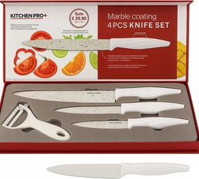 3 Db-os Konyhai Kés Készlet Hámozóval Kés Szett Tokban 4 Db-os
