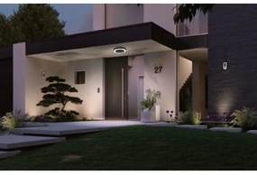 Paulmann 94526 - LED/14W IP44 Kültéri mennyezeti lámpa érzékelővel CIRCULA 230V