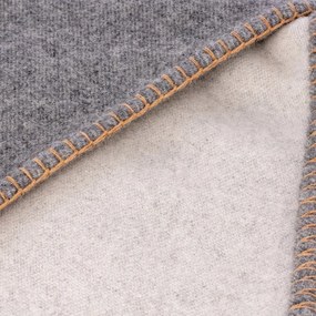 Szürke gyapjúkeverék takaró 145x200 cm Ahwi – Blomus