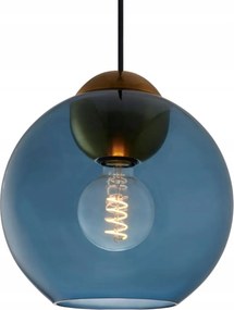 Mennyezeti lĂĄmpa Halo Design Bubbles lĂłgĂł kĂ©k ĂŒveggömb 25 cm E27