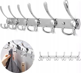 Fali Akasztó Előszoba Ruha Kabát Klasszikus Acél