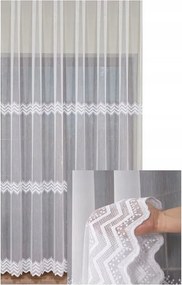 Függöny Hímzett Fehér Sz.310x240 Elegáns biztosítótű szalaggal Békák Alagút