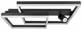 LED mennyezeti lámpa LED/38W/230V + 1xGU10/30W fekete
