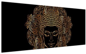 Arany Buddha képe (120x50 cm)