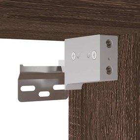 barna tölgy színű fali TV-szekrény LED-del 180 x 31 x 39,5 cm