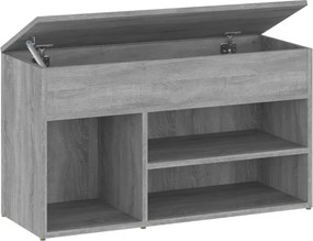 vidaXL szürke sonoma színű cipőtároló pad 80 x 30 x 45 cm