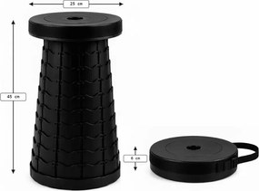Kemping szék CAMPIO teleszkópos 45 cm, kék