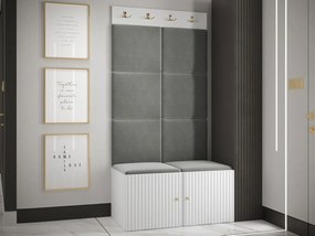 Előszoba Tewarota Slim IV (fehér + szürke) . 1104848
