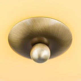 Orion DL 7-673 - Mennyezeti lámpa LANDHAUS 2xE27/60W/230V átm. 28 cm bronz/bézs