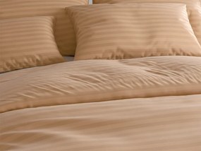 Hotel mikroszálas ágyneműhuzat JASMINE barna - 2 cm csík Ágyneműhuzat mérete: 2 db 70 x 90 cm | 200 x 220 cm