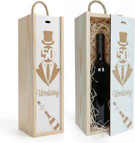 Doboz Alkoholos doboz bor ajándék 50. születésnap